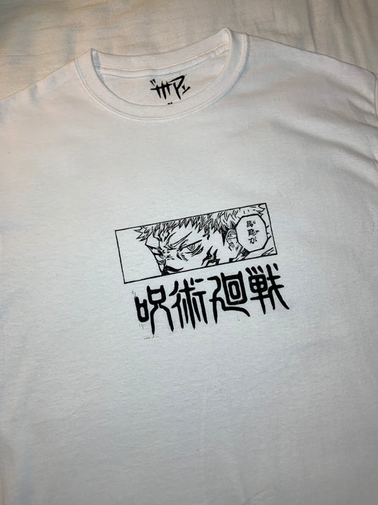 Sukuna Linocut Printed T-Shirt